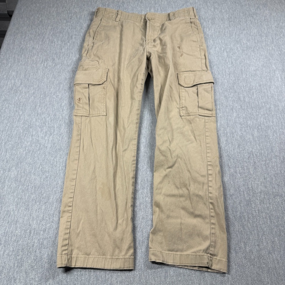 Dickies Pants Men 32x30 Khaki Straight Flexible Durable Tactical Utility Cargo